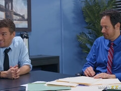 Tussi, Vollbusig, Hardcore, Hd, Reif, Büro, Strümpfe, Titten