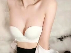 Japanese teen pussy pleased through panties