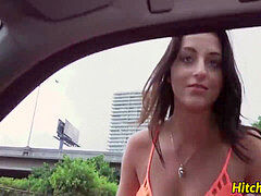 Hitchhiker Mallory Madison concludes up with a rod in her cooter