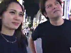 Enthousiasteling, Aziatisch, Pijpbeurt, Vriendje, Vies, Japaans, Koreaans, Trio