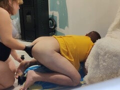 Arsch, Kleid, Latex, Lesbisch, Reif, Nylon, Bestrafung, Retro