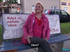 Leie, Tussi, Blasen, Auto, Europäisch, Geld, Im freien, Öffentlich