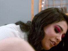 デカパイ, 黒人, カワイイ, ヒール, 淫乱熟女, 生徒, 教師, ヒモパン