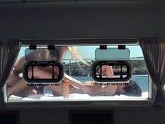 Blonde, Brunette, Lesbian, Masturbation, Outdoor, Party, Pornstars, Threesome