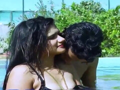 デカパイ, バック, エロティック, インド人, 淫乱熟女, オマンコ, オッパイの, 濡れ