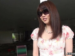 Asiatisch, Braunhaarige, Behaart, Japanische massage, Natürlichen titten, Im freien, Muschi, Titten