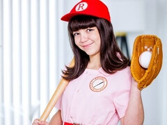 18, お尻, 黒人, フェラチオ, 茶髪の, ガリガリ, ティーン, オッパイの