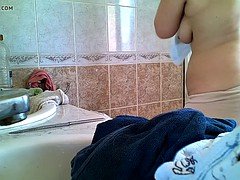 Peludo, Madres para coger, Mamá, Tetas colgantes, Ducha, Tetas, Voyeur