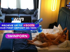 素人, ブロンド, フェラチオ, コンドーム, カップル, 現実, タトゥー