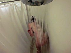 Chica, Tetas grandes, Rubia, Ducha