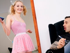Grosser arsch, Grosser schwanz, Blondine, Kleid, Fingern, Zopf, Rasiert, Jungendliche (18+)