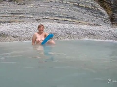 Amateur, Playa, Gordita, Despelote, Madres para coger, Nudista, Al aire libre, Bajo la falda