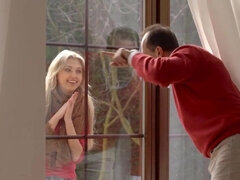 Blond, Universiteit, Handbeurt, Hd, Pornster, Kut duiken, Geschoren, Tieten likken