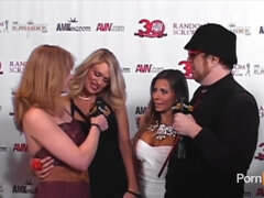 Madison Ivy Teal Conrad Red Carpet At 2013 Avn Awards