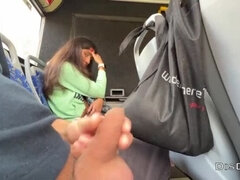 A mysterious girl gave me a blowjob and handjob on a crowded public bus