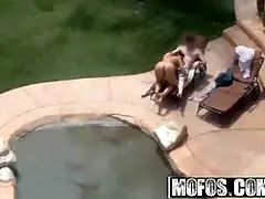 Mofos - drone hunter - (Alison Tyler) - poolside fucking