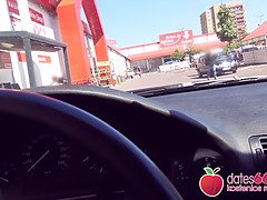 素人, デカパイ, ブロンド, フェラチオ, 母, アウトドア, 公共, ヤリマン