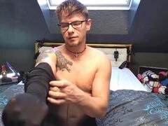 Voeten, Voeten fetish, Homo, Ondergoed, Masturbatie, Nylonstof, Panty, Kousen