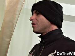 Sucer une bite, Cocu, Tir de sperme, Hard, Femme au foyer, Époux mari, Actrice du porno, Épouse