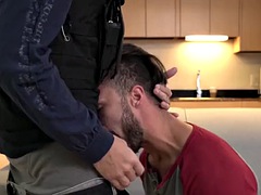 Perfect ass suspect gagged and bound for deep penetration