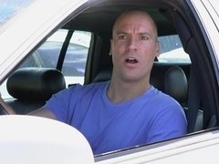 美女, フェラチオ, 茶髪の, 車, 黒人, Hd, 自然山雀, 馬乗り