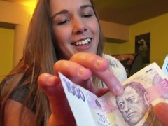 Czech amateur gets paid well for sucking dick on camera