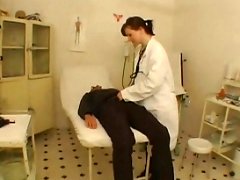 Woman Doctor Sucks On His Patients Love tool