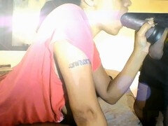 Beauty, Big cock, Black, Blowjob, Cuckold, Ebony, Sucking