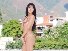 Belleza, Latina, Masturbación, Solo, Tetas