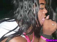 Gorda, Negro, Rubia, Mamada, Transexual
