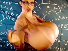 デカパイ, 茶髪の, 巨乳な, フェティッシュ, 淫乱熟女, 怪物, 一人, オッパイの