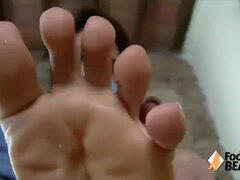 18 jaar, Bruinharig, Vrouw, Fetisj, Voeten fetish, Pools, Gezichtspunt, Alleen