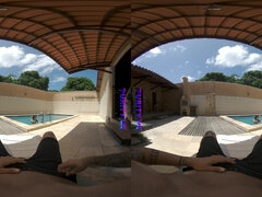 Mamada, Corridas, Sexo duro, Tetas naturales, Al aire libre, Piscina, Pov, Público