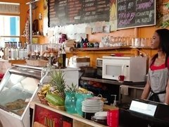 Grosser schwanz, Blasen, Süss, Hundestellung, Hd, Reiten, Dürr, Titten