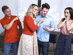 Nana, Blonde, Sucer une bite, Le plan cul à quatre, Groupe, Hd, Mature, Rasée