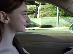 Melanie Marie gets her tits done on a trip and then comes back to the room for a massage POV