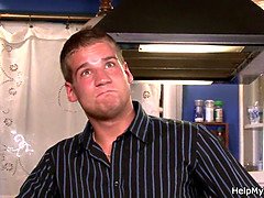 Cul, Femme couguar, Queue, Européenne, Hard, Maman, Belle mère, Suçant