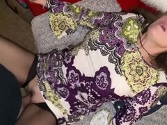 Sperma, Huisgemaakt, Man, Zoenen, Moeder, Orgasme, Kut duiken, Trio