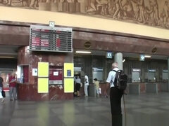 18 años, Culo, Rubia, Al aire libre, Coño, Puta, Tetas, Mojado