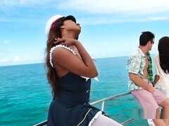 Engañando, Ébano, Interracial, Natural, Orgasmo, Al aire libre, Medias largas, Tetas