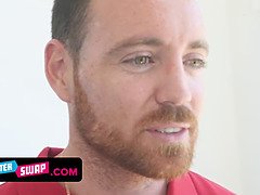 アメリカ人, デカ尻, デカチン, フェラチオ, 娘, 顔射, 叫ぶ, ティーン