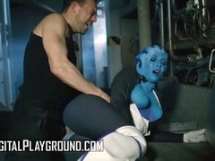 Erik takes on Rachel Starr with passion, starting with a steamy backdoor kiss