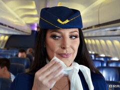 Doppelpenetration, Interrassisch, Muschi, Rock, Stewardess, Strümpfe, Flotter dreier, Uniform