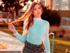 アナル, お尻, ブロンド, バック, 手コキする, キス, 女子高生, ティーン