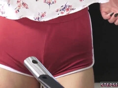 Horny stepsister sneaky sex scene