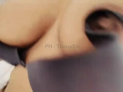 Indian street hooker fucked in my house after meeting on bus - Tharudini big natural tits creampie POV