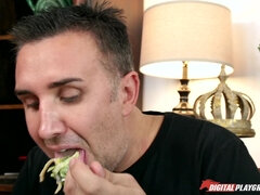 お尻, 茶髪の, 浮気者, 足, フェティッシュ, 開帳, なめる, 姉妹