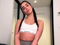 Brunette brune, Fétiche, Lingerie, Masturbation, Culottes ou slips, Solo, Adolescente, Vierge