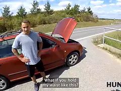 Helina Dream and George Uhl watch in awe as she rides a big dong while her cuckold hubby watches in POV