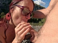 Blowjob, Milf, Orgasm, Outdoor, Redhead